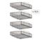Mind Reader Stackable Paper Tray, Desktop Organizer, File Storage, Office, Metal Mesh, 4 Pcs., SIlver